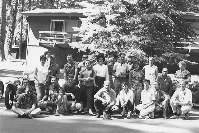 Lineup at the 1962 TCMG / ARR Conclave in Sequoia.